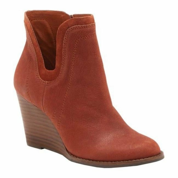 lucky brand yenata wedge bootie